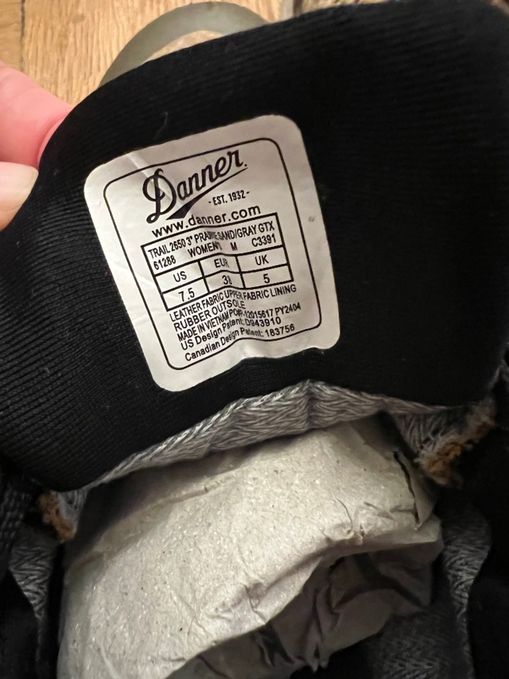 Danner Women’s Hiking Trail Sneakers 2650 GTX 7.5 - Picture 8 of 8